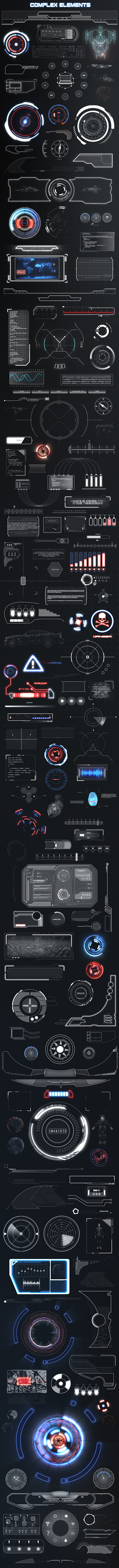 科技感素材
H2学院，游戏UI原画培训班...