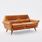 Denmark Leather Loveseat