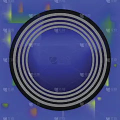 彩色背景上的抽象魔术圈