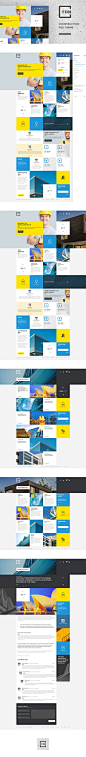 Foundation - Construction Creative PSD Theme - WEB Inspiration