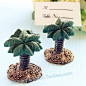 4pcs Beach Party Decor Palm Tree Place card Holder SZ018     http://detail.1688.com/offer/524429576440.html #席位卡# #留言卡# #桌卡# #婚礼布置#     
