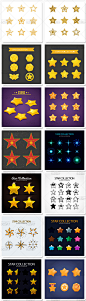 星星明星五角星抽象几何图案图标logo元素平面设计素材矢量源文件