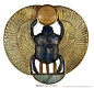 古埃及人敏锐地观察蜣螂的生活习性并赋予它象征太阳神的使命，复活与诞生的象征，因此在木乃伊制作过程中将圣甲虫放在心脏的上方守护着死者。 http://t.cn/R7ryXUx