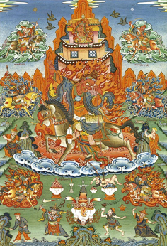 唐卡-花瓣网|陪你做生活的设计师 | 四臂观音唐卡图片