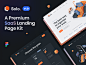 Solo: SaaS Landing Page Kit isometric productivity task hero header dark mode illustration 3d illustration 3d typography minimal clean website web saas ui kit landing page ux design ui design ux ui