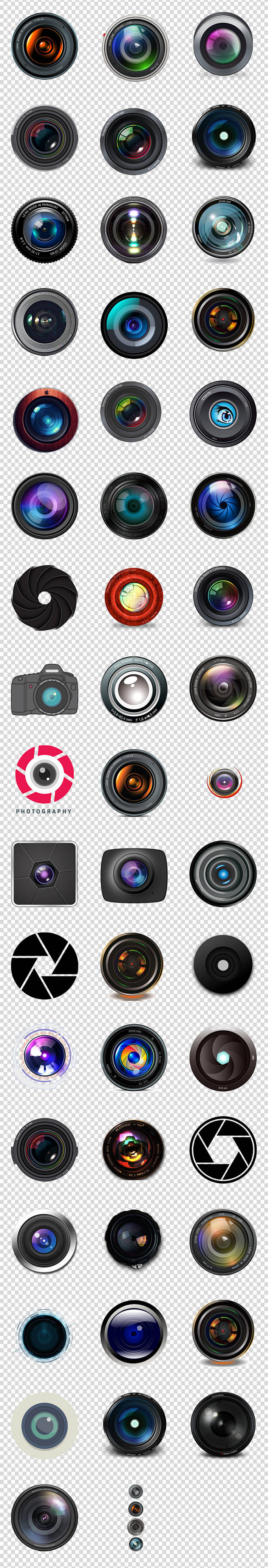 单反数码相机镜头摄像头科技海报png素材