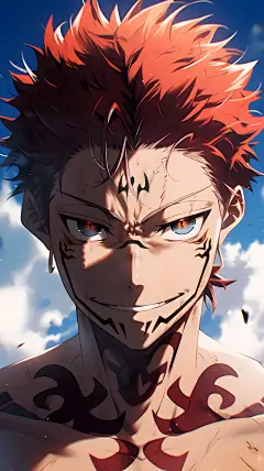 太帅了吧两面宿傩&amp;虎杖悠仁✨壁纸