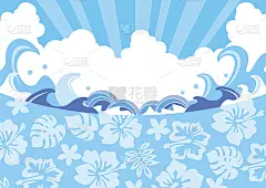 ウェイブ 海 ハイビス