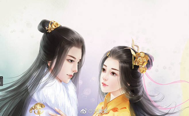 橙光立绘古风立绘古风插画画师叶紫紫