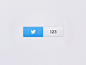 优秀网页设计：Twitter Button 交互细节。