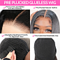Wear Go Wig ISEE Hair Mongolian Water Wave 6x4 Glueless Preplucked Human Wigs Ready To Go Pre Cut Lace Easy Install HD Lace Wigs - AliExpress 200165144