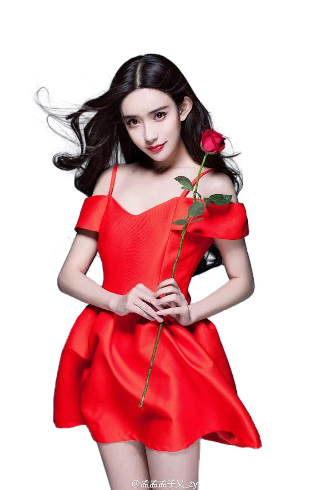 红衣美妞 (5)图片_红图片素材-花瓣网