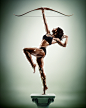 Sculpture Athletes : A collaboration born on Behance between southern California based advertising photographer Tim Tadder and Paris based digital artist Cristian Girotto. After seeing Cristian's work with fashion skin retouching on behance, Tim reached o