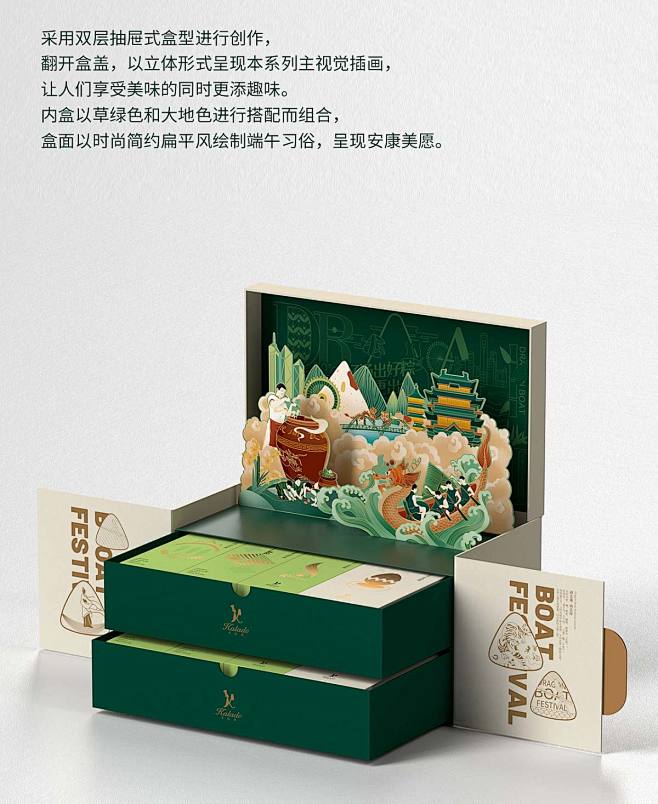 民俗文化！端午节礼盒包装设计