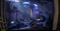 Cyberpunk 2077 :: Toxic Spill, Marthe Jonkers : Here is a shot of my favorite district: Arroyo! Arroyo is the industrial district in Night City, lots of factories and lots of pollution. This guy is cleaning up a very toxic spill... He ended up in the game