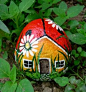 - Rock Art - Ladybug Cottage -