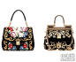 [杜嘉班纳2012秋季包款 偏爱民族风] 杜嘉班纳（Dolce & Gabbana）推出2012秋季包款，延续了品牌贵气十足而又略带点正襟危坐感的风格，从日常的tote到晚宴用包均有涉及。巴洛克数码印花和十字绣是2012 杜嘉班纳 （ Dolce & Gabbana ）秋冬 时装 秀T台包款中的闪亮元素，原本以为只是少女闲暇时穿梭于指间的小玩意——十字绣也成功地演绎了秋季包包的浓郁的民族风情，而浪漫炽烈的花朵则带出强大的女性魅力。在 这股复古风潮的趋势下，杜嘉班纳新一季包包的复......