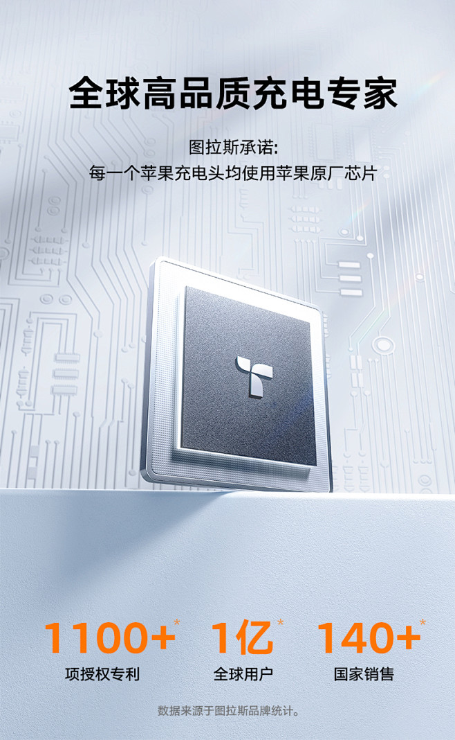 图拉斯小冰块适用苹果15充电器线iPho...