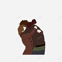 离别前的拥抱 平面电商 创意素材