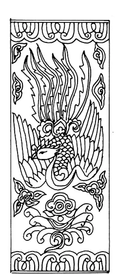 牡丹花上的凤凰插画|传统图案|凤凰|牡丹花|矢量|矢量素材|线描|凤凰凤凰古城|凤凰古城夜景凤凰大桥|湖南凤凰古城凤凰夜景|凤凰单枞茶茶树凤凰