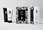 House 99 by David Beckham : Commission from L’Oréal Paris to design and illustrate the identity for David Beckham’s premier range of male grooming products. The concept centres around David’s passion for tattoo, barbershop and motorcycle culture, referenc
