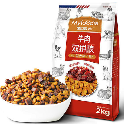 【宠物食品】麦富迪狗粮小型犬牛肉粒双拼粮...