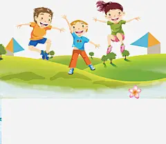 草地上的孩子高清素材 儿童 植物 绿树 绿色 免抠png 设计图片 免费下载