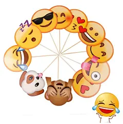 12款笑脸表情包结婚道具姐妹团搞怪拍摄道具emoji 聚会搞怪笑脸