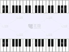 带音符的钢琴矢量插图