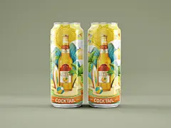 高档时尚雪碧易拉罐饮料瓶样机