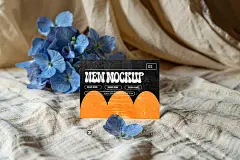 12款创意场景卡片名片明信片画册封面设计展示效果图PS贴图样机模板Stationery Mockup插图10