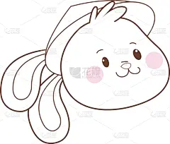秋天,中间,兔子,黑白图片,似人脸,卡通,亚洲,创造力,问候