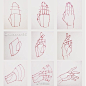 一组人物眼睛及手部的绘法教程~HutaChan 作品 ​@板绘菌 ​​​​