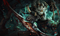 Rengar - League of Legends, Jason Chan : Rengar splash art done for League of Legends.