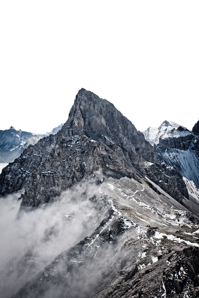 山峰雪山高山