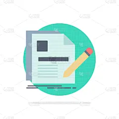 水笔,彩色图片,戒童,平坦的,简历,计算机图标,文件,商务,单词,检查表