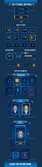 Sci-Fi Small GUI Pack - User Interfaces Game Assets #game #ui #gamedesign
