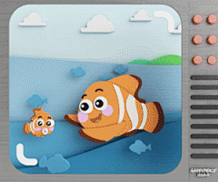 绿色和平组织模拟卡通小剧场，做了一组「海洋日」GIF 海报