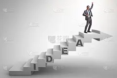 商人爬楼梯的概念