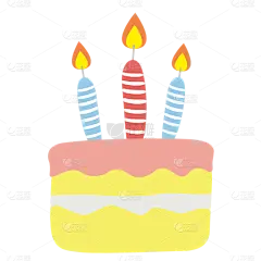手绘-可爱手帐贴纸SVG-生日蛋糕