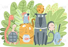 宠物,灌木,绿色,家畜,动物主题,可爱的,蛇,狗,海龟