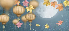 挂中国纸灯笼