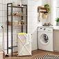 Amazon.com: HOOBRO Over The Toilet Storage, 3-Tier Industrial Bathroom Organizer, Bathroom Space Saver with Multi-Functional Shelves, Toilet Storage Rack, Easy to Assemble, Rustic Brown BF41TS01 : Home & Kitchen