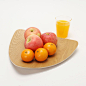 简约宜家风格创意果盘 现代时尚高密复合木制水果盘 高档糖果盘