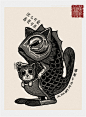 @鰇魚絲  O画画让我懂得扬长避短 | 鰇魚絲/黄柏辉相对纯绘画，我比较喜欢一些传统装饰图案，如：半坡彩陶纹样、青铜器皿纹理、漆器装饰图案和木雕石雕的造型，尤其对瑞兽图形更喜爱。中国的图案构成以寓意吉祥为主，比如龙由十几种动物的局部有意识组合而成，而构成龙的元素都有自身的含义，说明中国人祖先喜爱把美好的事...展开全文c