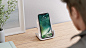 Logitech POWERED iPhone Wireless Charging Stand, Qi-Certified : Logitech POWERED wireless charging stand for iPhone, the only wireless charger that lives up to the magic of iPhone. Qi-certified, iPhone optimized charger