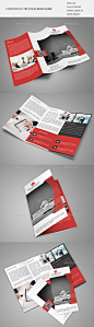 Corporate Tri-fold Brochure 三折叠手册画册模板素材设计源文件-淘宝网