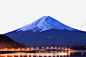 日本富士山高清素材 富士山 灯光 蓝色 风景名胜 元素 免抠png 设计图片 免费下载 页面网页 平面电商 创意素材