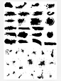 笔刷笔触PS笔刷毛笔字体