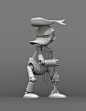 #CG模型#巴西三维设计师FELIPE FERREIRA的机械唐老鸭三维模型